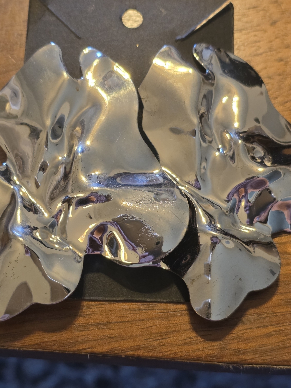 Decorative Metallic Flower Wall Accent - Silver